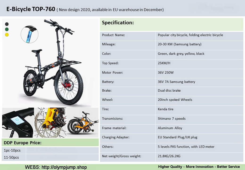 E-Bicycle Elektrische Fahrad TOP-760